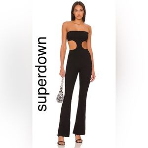 REVOLVE superdown Darcey Cut Out Jumpsuit in Black